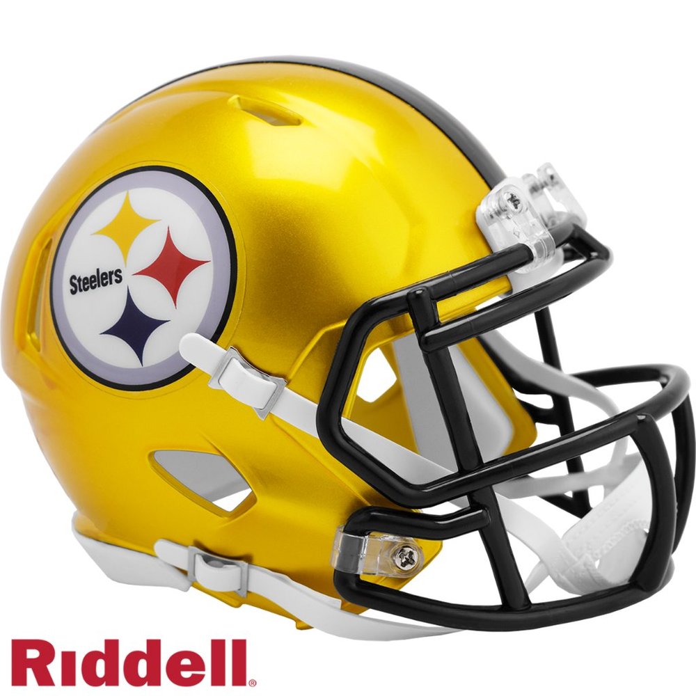 Pittsburgh Steelers FLASH Alternate Helmet Riddell Replica Mini Speed Style